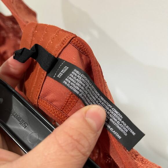 Out From Under Lace Rust Bralette Festival Crop Top Urban Outfitters Sz S - Picture 6 of 6